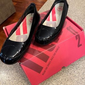 Fitflop Black Patent Shoe